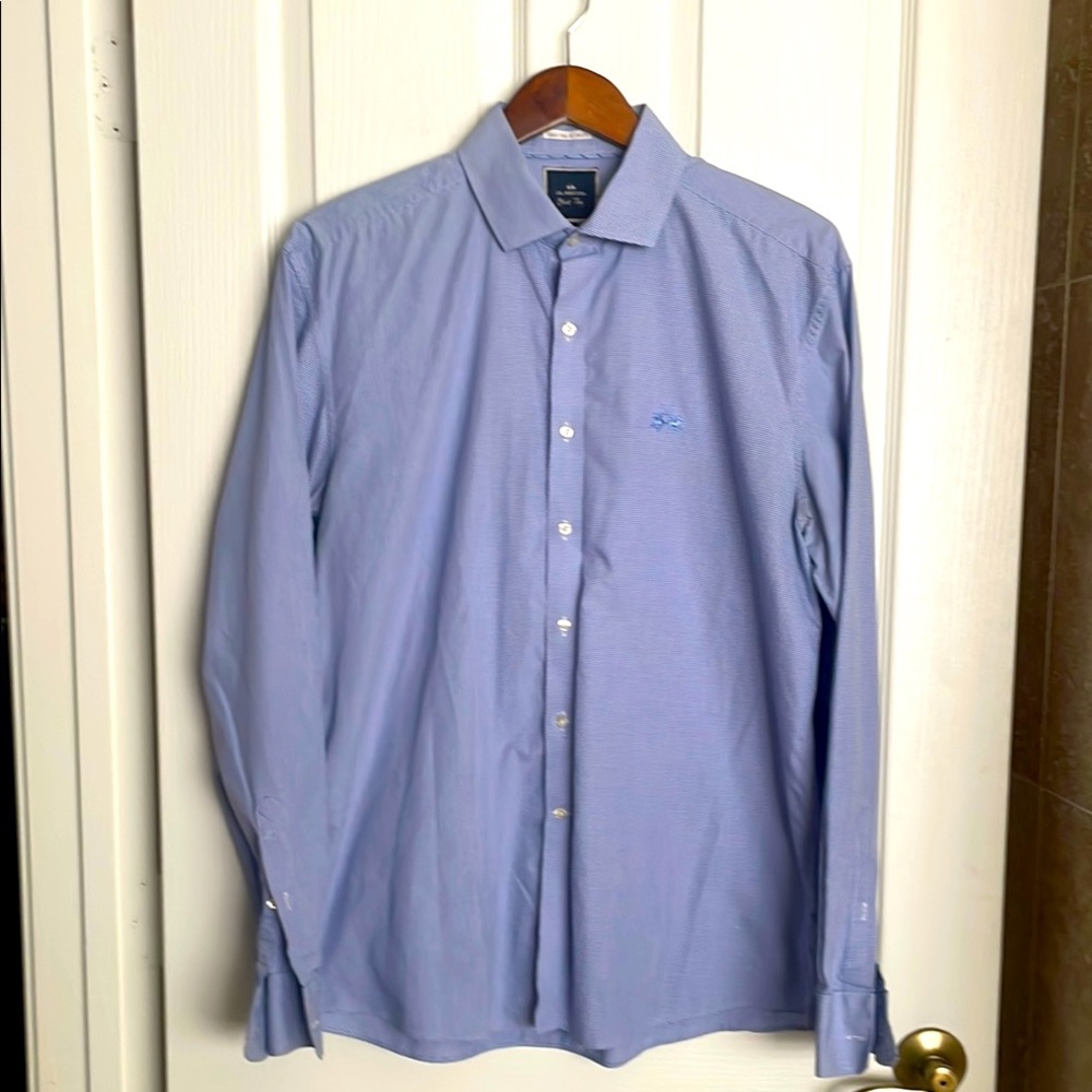 La Martina - Blue Tag -  Blue Mini Check dress shirt